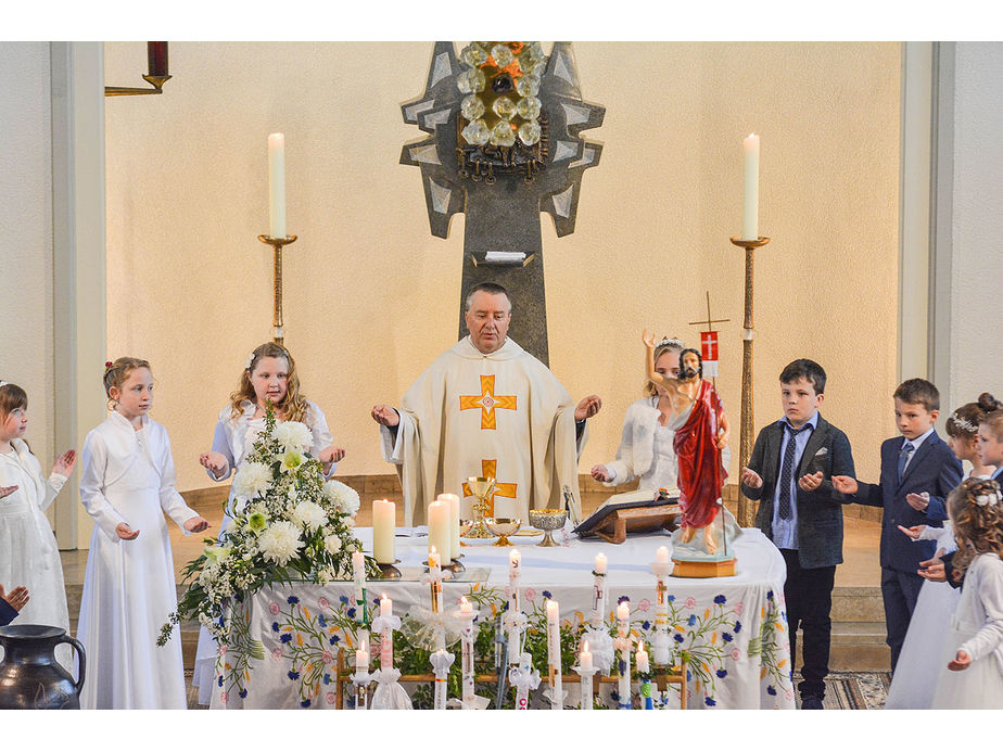 Feier der 1. Heiligen Kommunion in Sankt Maria (Foto: Michael Bohl)